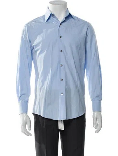 Pre-owned Lanvin Long Sleeve Dress Shirt In Blue