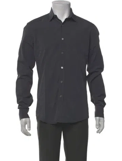 Pre-owned Lanvin Long Sleeve Dress Shirt In Gray
