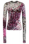Lanvin Semi-sheer Long-sleeve Top