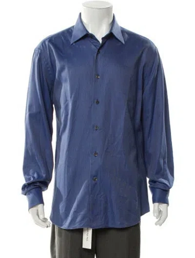 Pre-owned Lanvin Long Sleeve Shirt In Blue