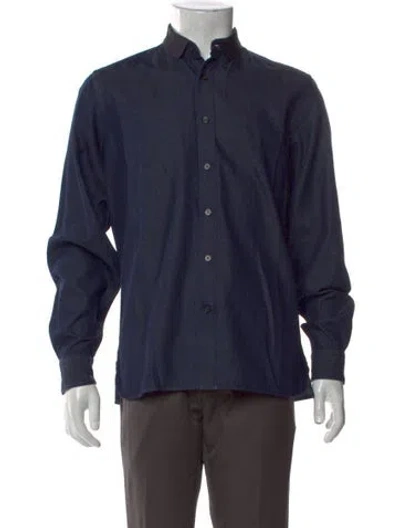 Pre-owned Lanvin Long Sleeve Shirt In Blue