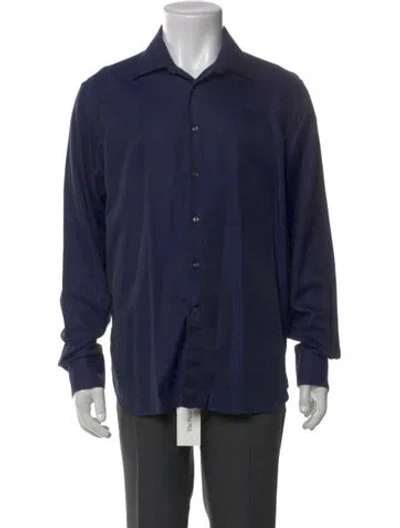 Pre-owned Lanvin Long Sleeve Shirt In Blue