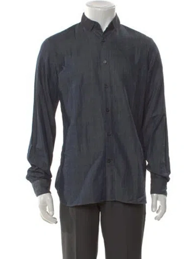 Pre-owned Lanvin Long Sleeve Shirt In Blue
