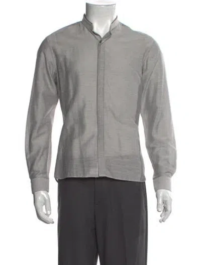 Pre-owned Lanvin Long Sleeve Shirt In Gray