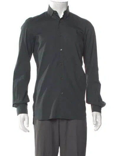 Pre-owned Lanvin Long Sleeve Shirt In Gray