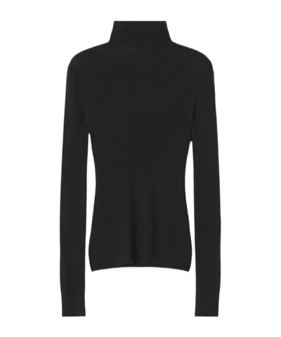 Lanvin Long Sleeve Sweater In Black