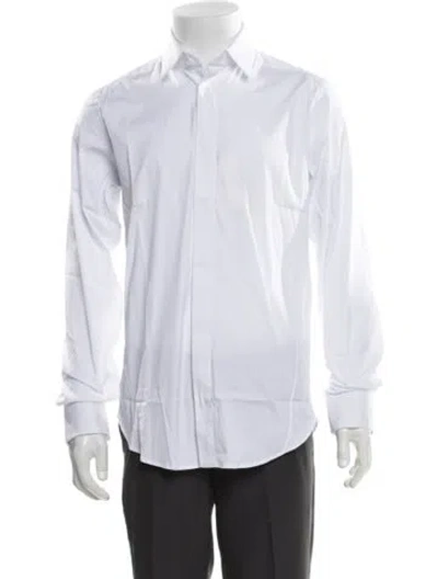 Pre-owned Lanvin Long Sleeve Tuxedo Shirt W/ Tags In White