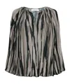Lanvin Abstract-print Blouse In Black