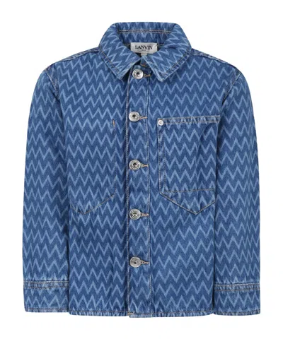 LANVIN LONG-SLEEVED DENIM SHIRT