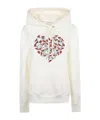 Lanvin Long-sleeved Hooded Sweatshirt In Neutral