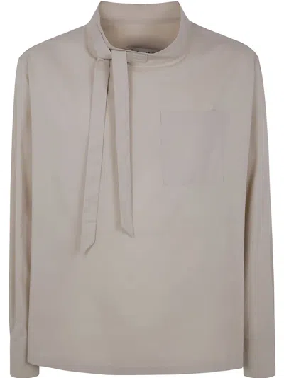Lanvin Long-sleeved Shirt In Neutrals