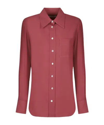 Lanvin Long-sleeved Shirt In Pink