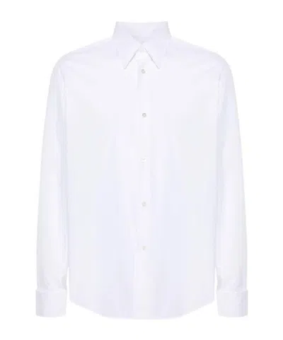 Lanvin Long-sleeved Shirt In White