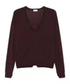 Lanvin Pointelle-trim Sweater In Black