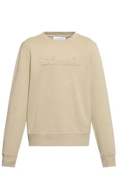 Lanvin Long-sleeved Sweater In Nude