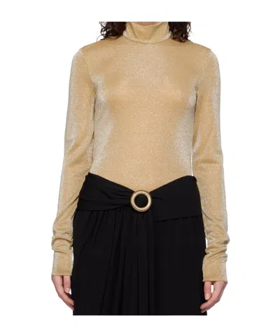 Lanvin Long-sleeved Top In Nude