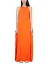 Lanvin Longuette Dress In Bright Orange