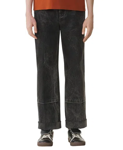 Lanvin Loose Fit Denim Pants In Black Wash