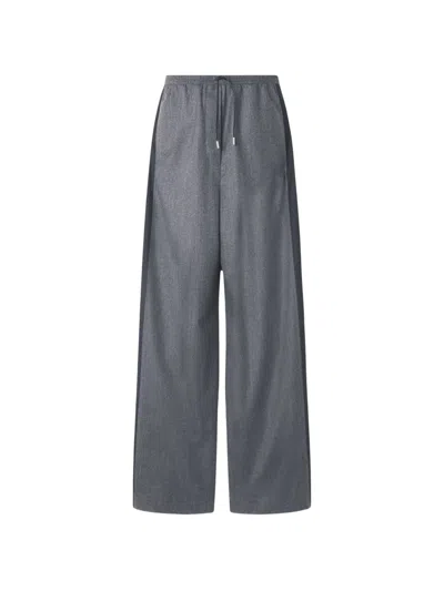 Lanvin Loose Fit Trousers In Gray