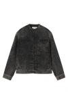 Lanvin Denim Collarless Jacket Clothing In Black