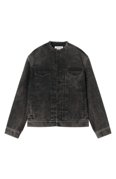 LANVIN LANVIN LOOSE FIT WASHED DENIM JACKET