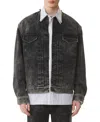 Lanvin Denim Collarless Jacket Clothing In Black