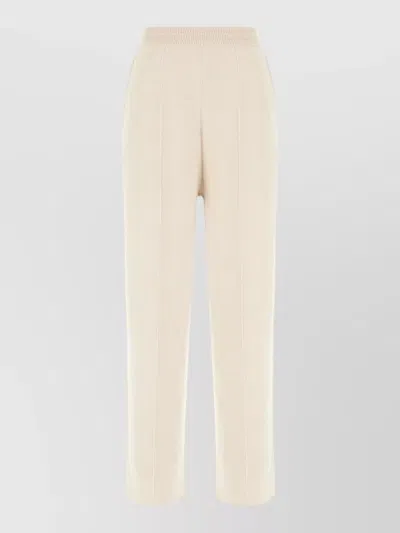 Lanvin Elasticated-waistband Straight-leg Trousers In Animal Print