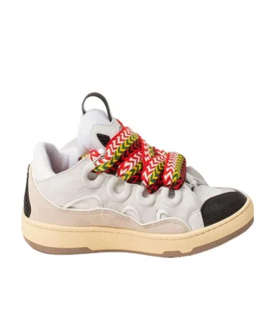 Lanvin Low Lace-up Sneakers In Multicolor