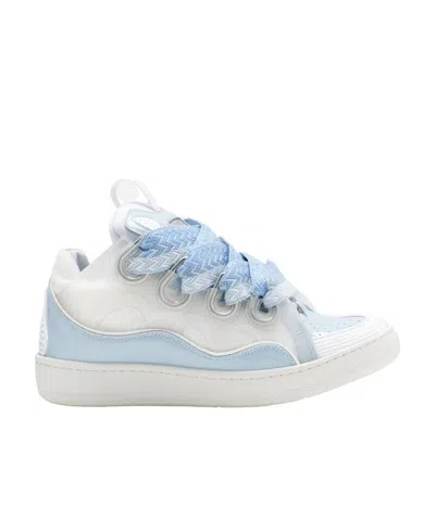 Lanvin Low Lace-up Sneakers In White