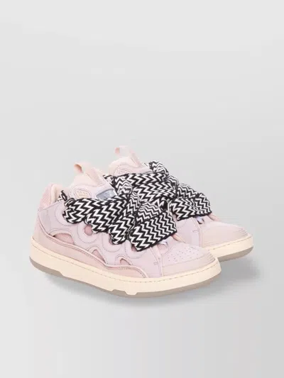 Lanvin Low Top Chunky Sole Sneakers In Pink