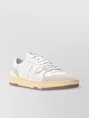 Lanvin Low Top Panelled Sneakers With Round Toe In White