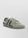 Lanvin Clay Sneakers In Green Suede And Fabric