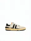 Lanvin Low-top Sneakers With Suede And Smooth Leather Accents In White