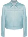 Lanvin Sequin Floral Blazer Spread Collar In Lunar