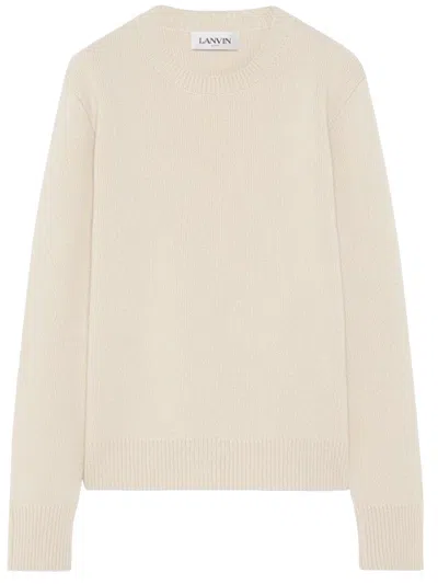 Lanvin Wool And Cashmere Sweater In Cream