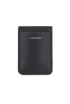 Lanvin Magnetic Phone Card Holder In Black