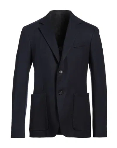Lanvin Man Blazer Midnight Blue Size 40 Virgin Wool