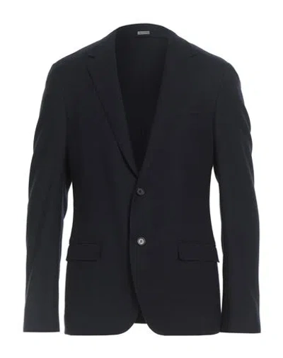 Lanvin Man Blazer Midnight Blue Size 42 Wool