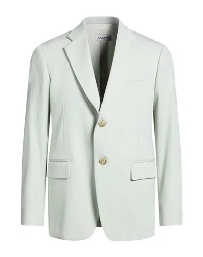 Lanvin Man Blazer Sage Green Size 40 Wool