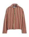 Lanvin Men Curb Chevron Knit Jacket In Yellow