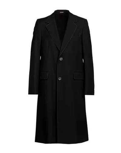 Lanvin Man Coat Black Size 40 Wool