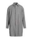 Lanvin Man Coat Grey Size 40 Virgin Wool In Gray