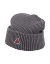 Lanvin Man Hat Charcoal Size Onesize Virgin Wool In Gray