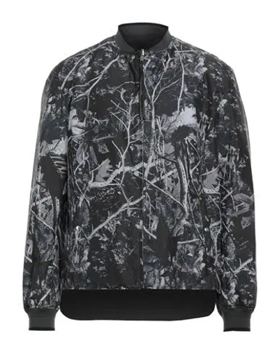 Lanvin Man Jacket Black Size 42 Polyester, Cotton, Polyamide, Elastane, Calfskin