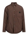 Lanvin Man Jacket Dark Brown Size 38 Polyamide In Brown