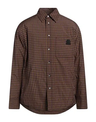 Lanvin Man Jacket Dark Brown Size 38 Polyamide