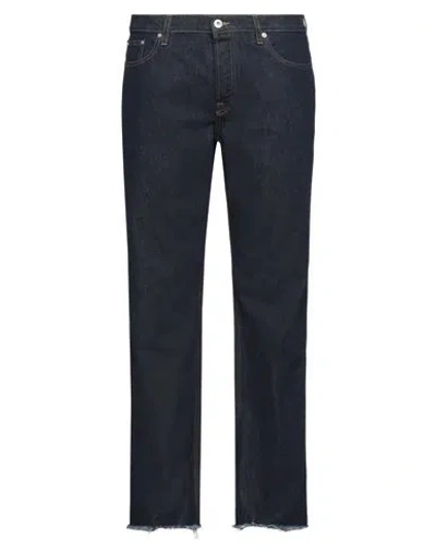 Lanvin Man Jeans Blue Size 34 Cotton