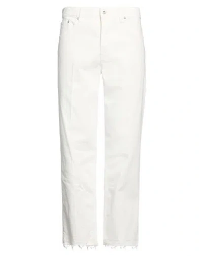 Lanvin Man Jeans White Size 33 Cotton