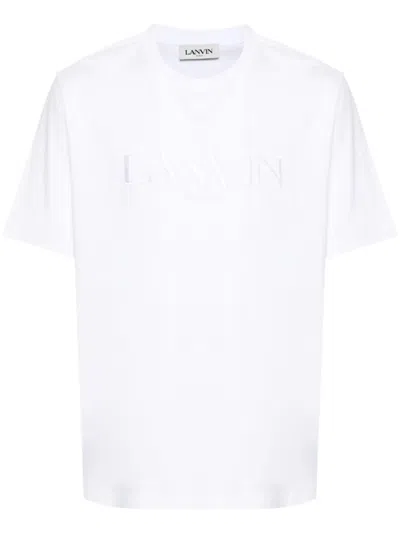 Lanvin Man Optic White T Shirt And Polo Rmts0010