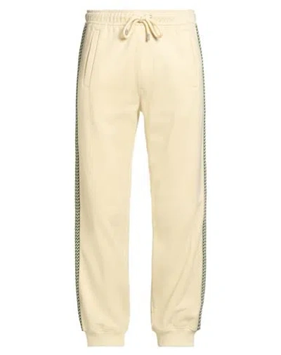 Lanvin Man Pants Beige Size M Cotton, Polyester In Yellow